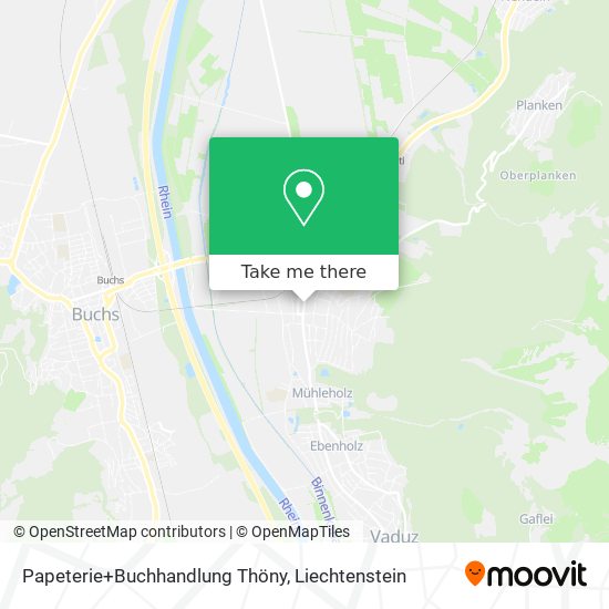 Papeterie+Buchhandlung Thöny map