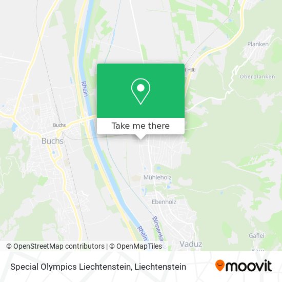 Special Olympics Liechtenstein map