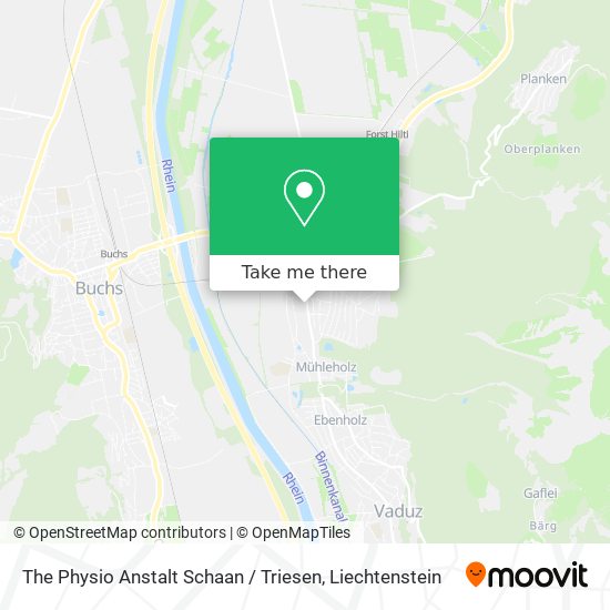 The Physio Anstalt Schaan / Triesen map