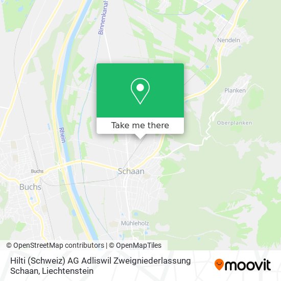 Hilti (Schweiz) AG Adliswil Zweigniederlassung Schaan map