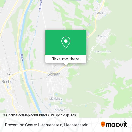 Prevention Center Liechtenstein map