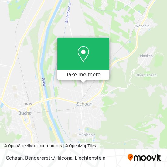 Schaan, Bendererstr./Hilcona map