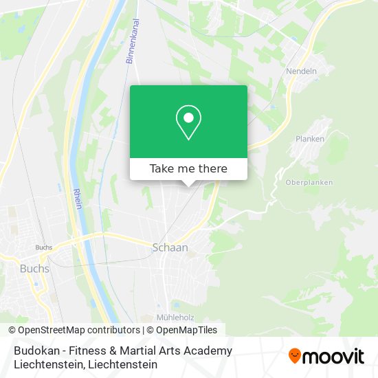Budokan - Fitness & Martial Arts Academy Liechtenstein map