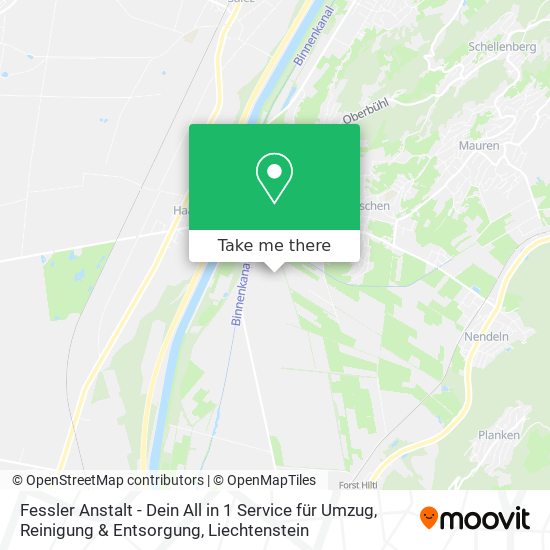 Fessler Anstalt - Dein All in 1 Service für Umzug, Reinigung & Entsorgung map