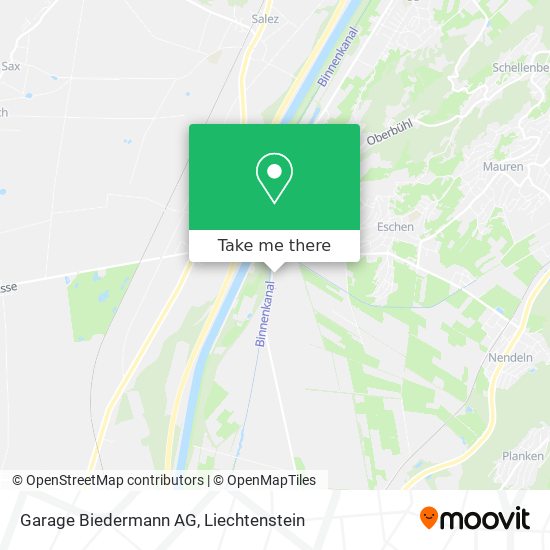 Garage Biedermann AG map