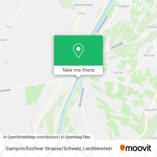 Gamprin / Eschner Strasse / Schweiz map