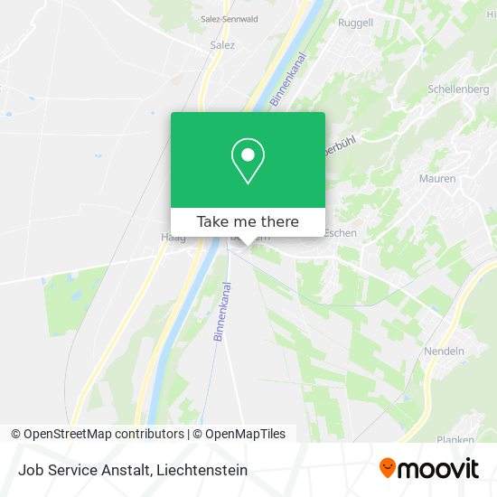 Job Service Anstalt map