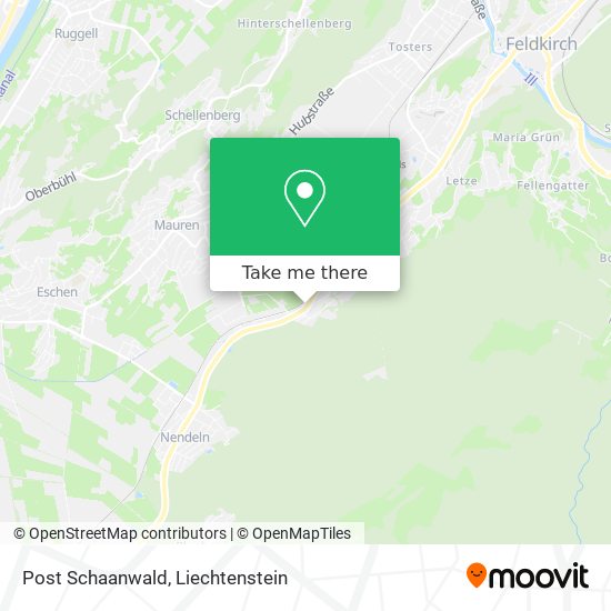 Post Schaanwald map
