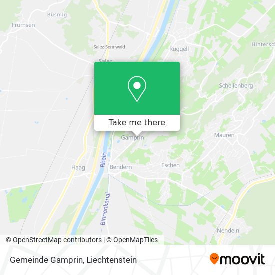 Gemeinde Gamprin map