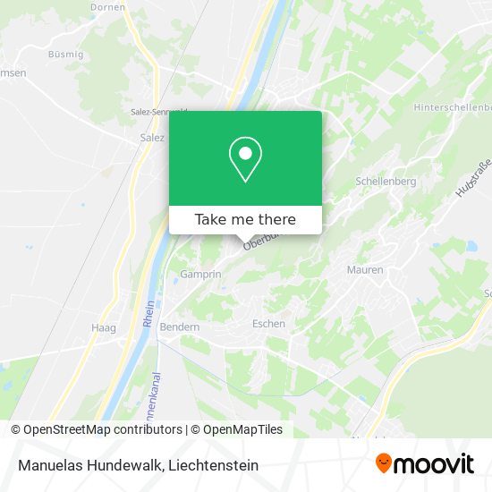 Manuelas Hundewalk map