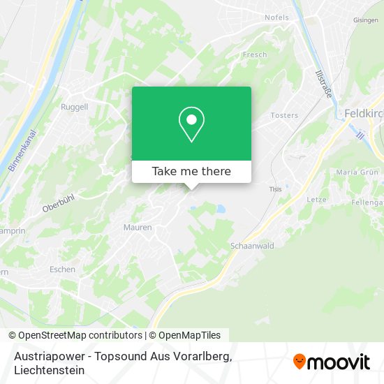 Austriapower - Topsound Aus Vorarlberg map