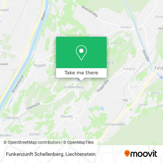 Funkenzunft Schellenberg map