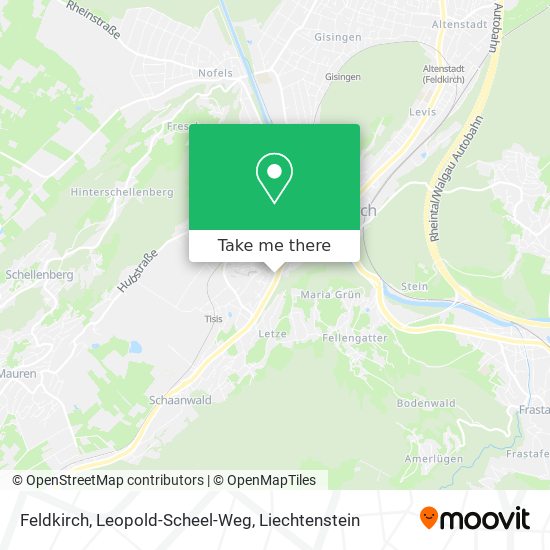 Feldkirch, Leopold-Scheel-Weg map