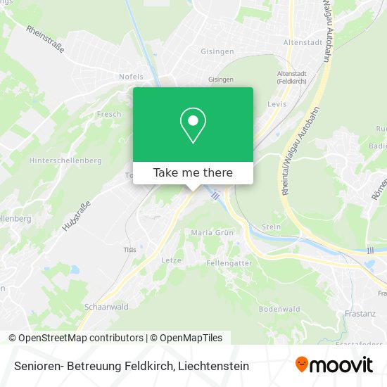 Senioren- Betreuung Feldkirch map