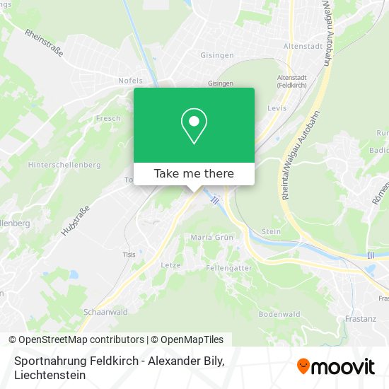 Sportnahrung Feldkirch - Alexander Bily map