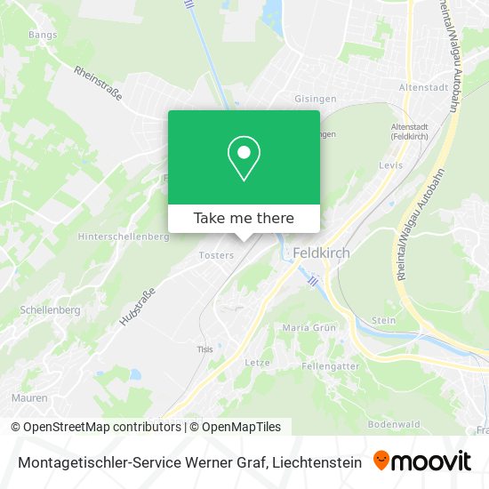Montagetischler-Service Werner Graf map
