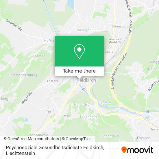 Psychosoziale Gesundheitsdienste Feldkirch map