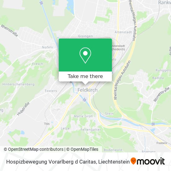 Hospizbewegung Vorarlberg d Caritas map