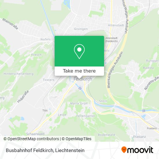 Busbahnhof Feldkirch map