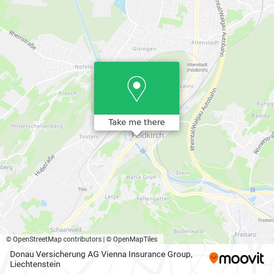 Donau Versicherung AG Vienna Insurance Group map