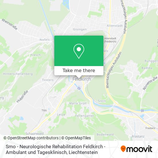 Smo - Neurologische Rehabilitation Feldkirch - Ambulant und Tagesklinisch map