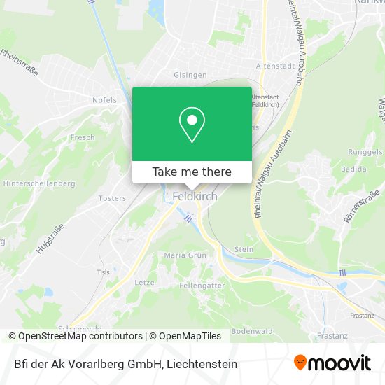 Bfi der Ak Vorarlberg GmbH map