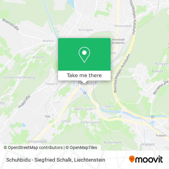 Schuhbidu - Siegfried Schalk map