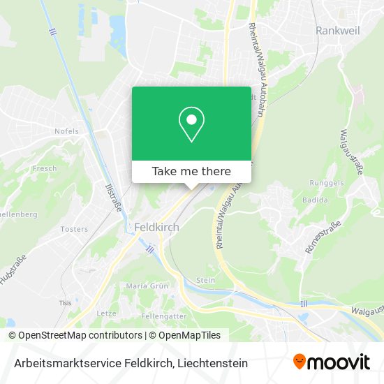 Arbeitsmarktservice Feldkirch map