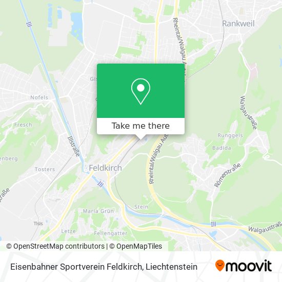 Eisenbahner Sportverein Feldkirch map