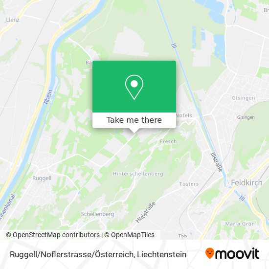 Ruggell / Noflerstrasse / Österreich map