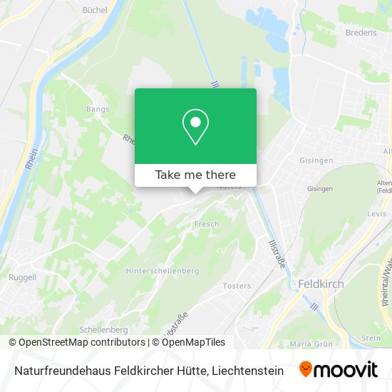 Naturfreundehaus Feldkircher Hütte map