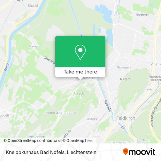 Kneippkurhaus Bad Nofels map