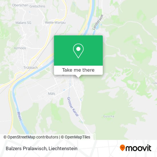 Balzers Pralawisch map