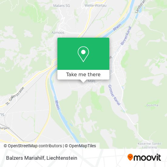 Balzers Mariahilf map