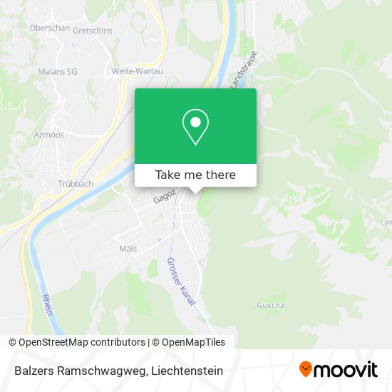 Balzers Ramschwagweg map