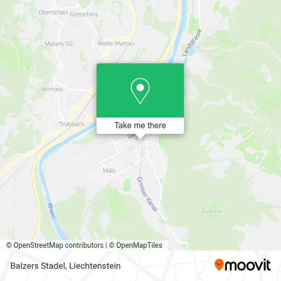 Balzers Stadel map