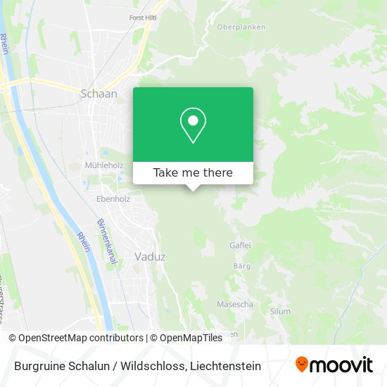 Burgruine Schalun / Wildschloss map
