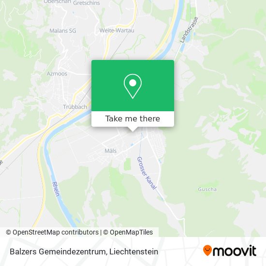 Balzers Gemeindezentrum map