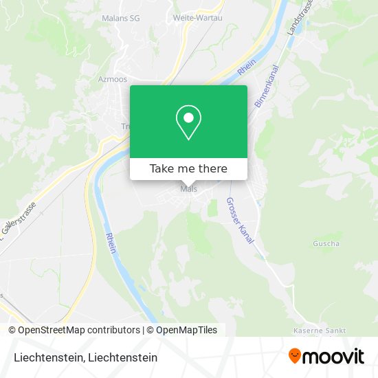 Liechtenstein map