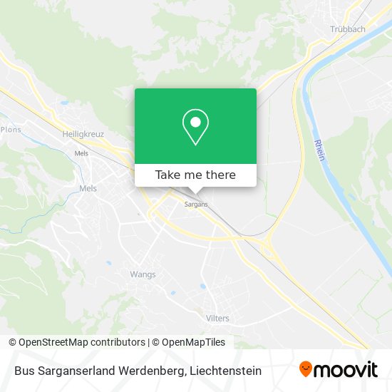 Bus Sarganserland Werdenberg map