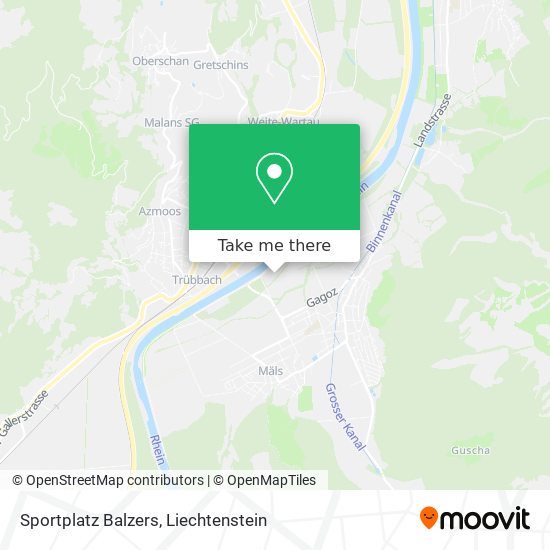 Sportplatz Balzers map