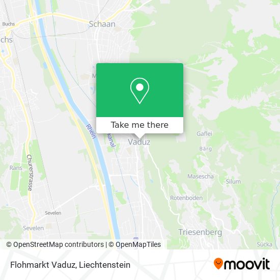 Flohmarkt Vaduz map
