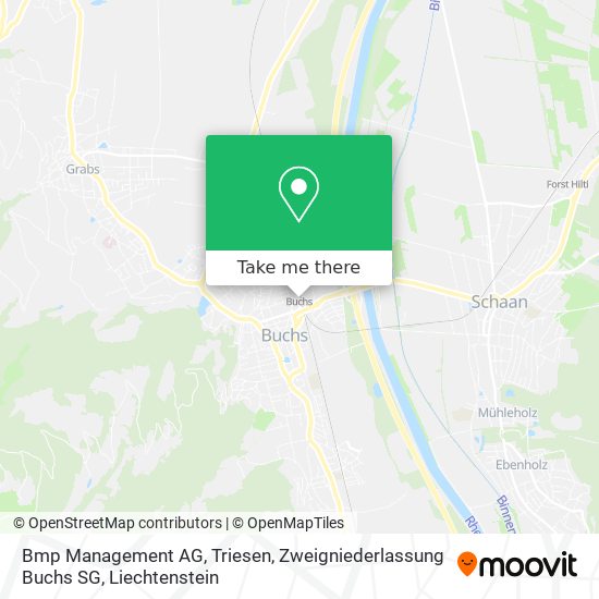 Bmp Management AG, Triesen, Zweigniederlassung Buchs SG map