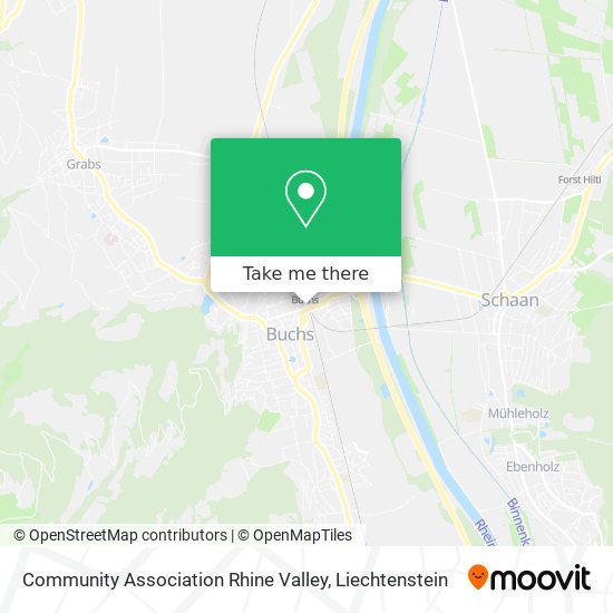 Community Association Rhine Valley map