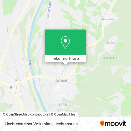 Liechtensteiner Volksblatt map