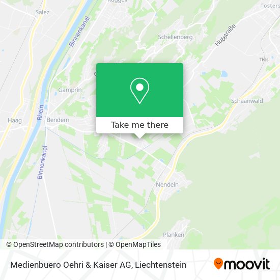 Medienbuero Oehri & Kaiser AG map