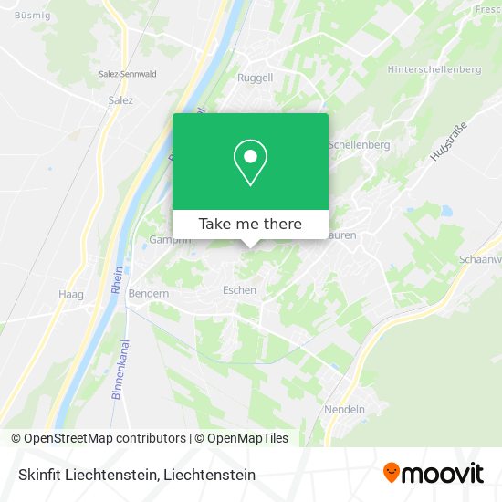 Skinfit Liechtenstein map
