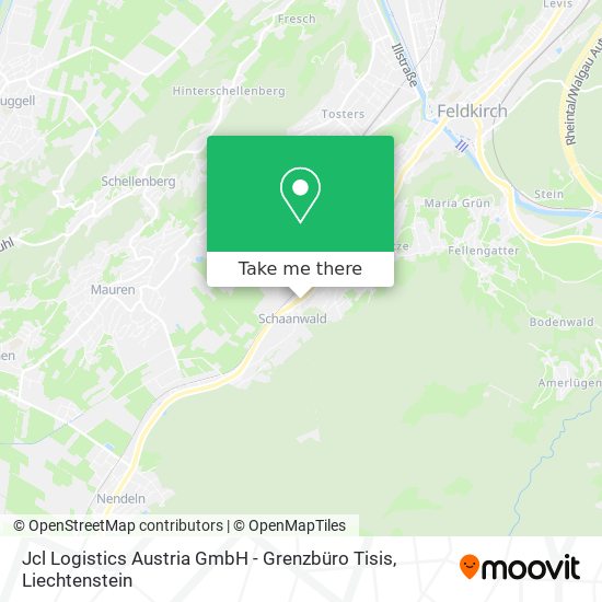 Jcl Logistics Austria GmbH - Grenzbüro Tisis map
