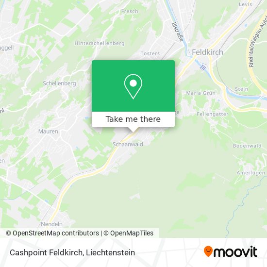 Cashpoint Feldkirch map