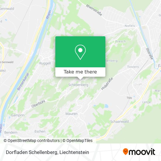 Dorfladen Schellenberg map